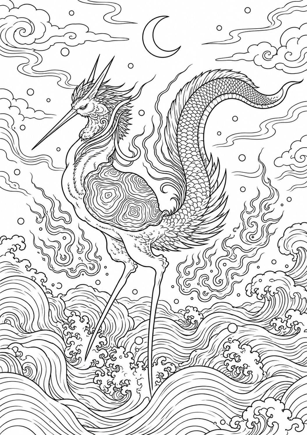 Xuan Gui Coloring Page free printable coloring page