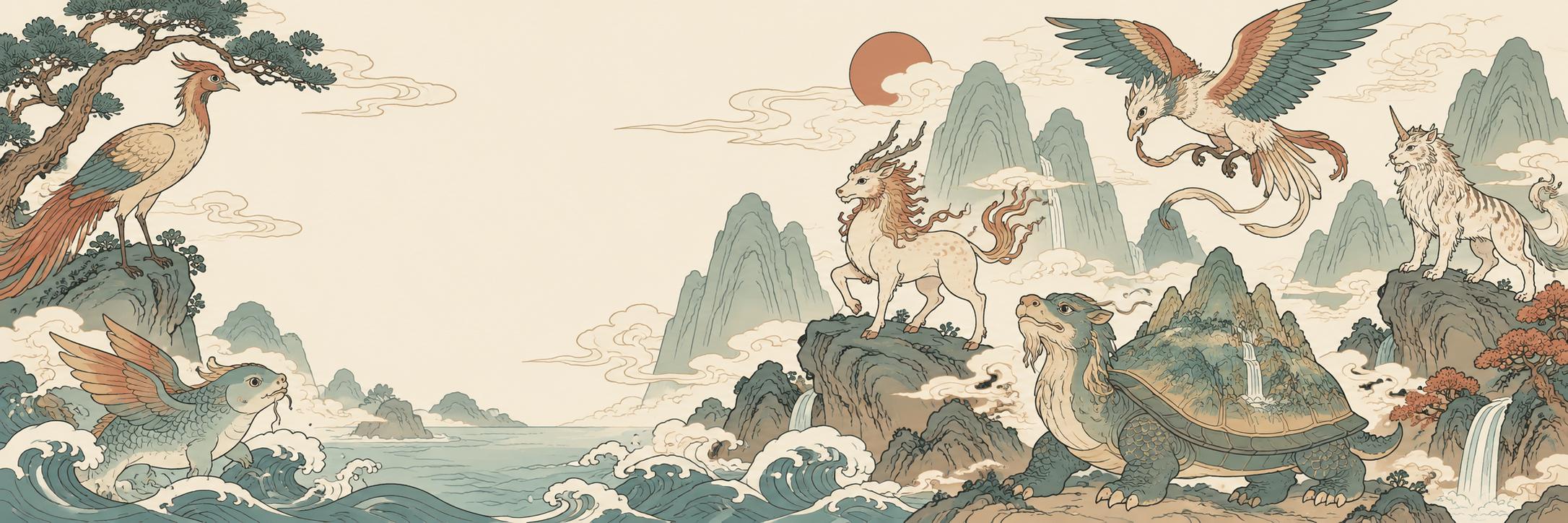 Shan Hai Jing collection artwork